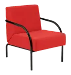 SPA 1 černý lak, látka SUE S 2 - látka červená